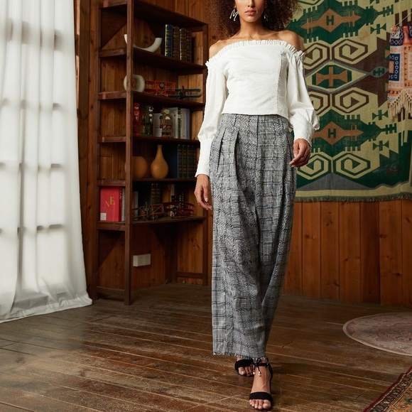 CHECKED TROUSERS (WEEKEND SALE) - Picture 3 of 4